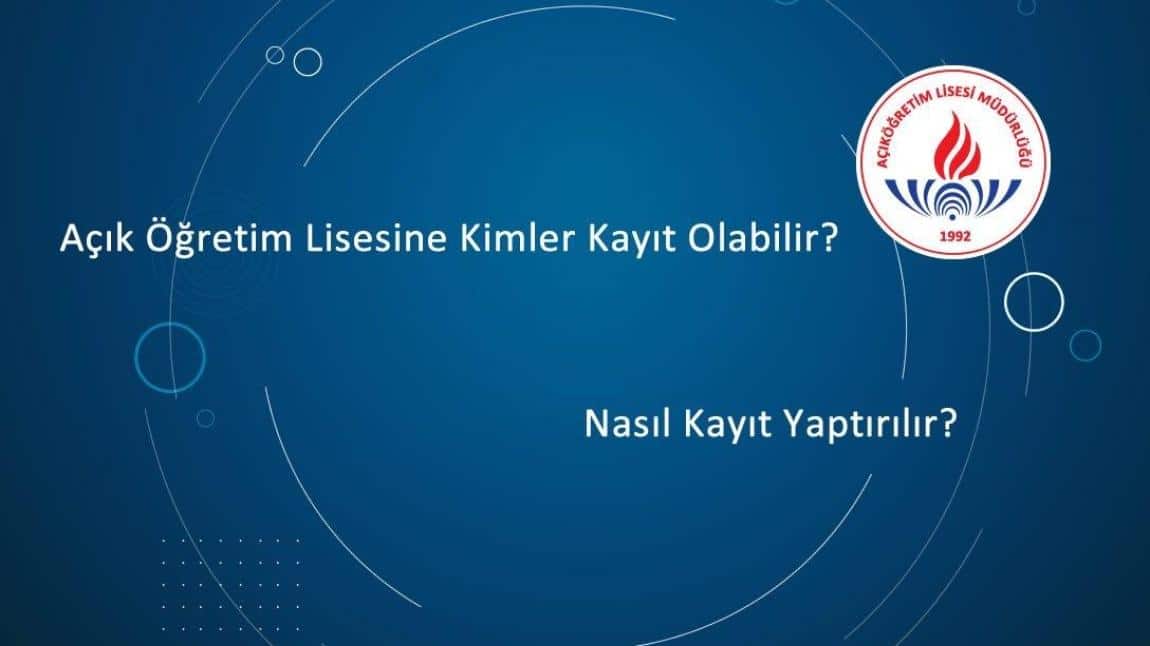 AÇIK ÖĞRETİM LİSESİ